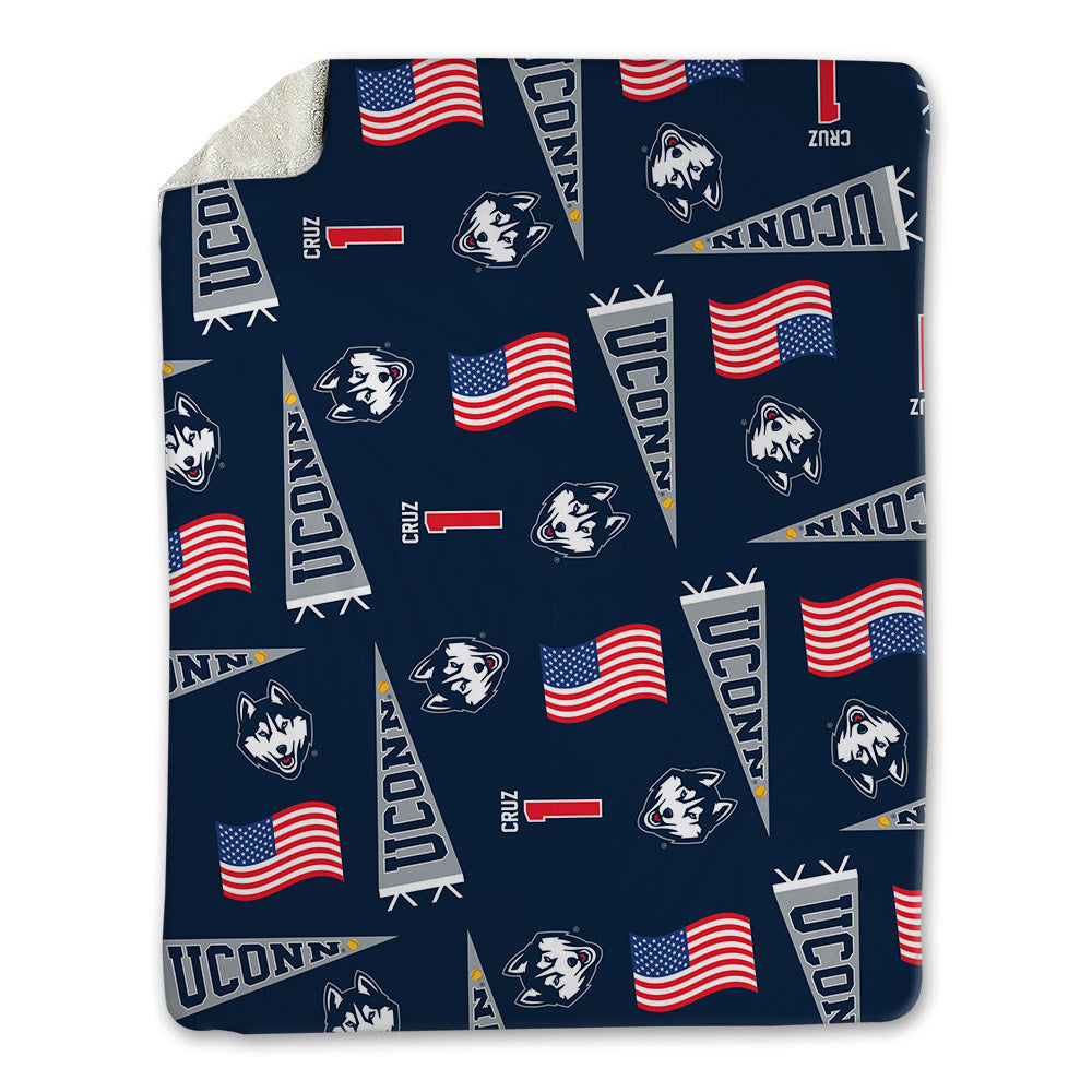 UConn - NCAA Softball : Bella Cruz - USA Blanket-0