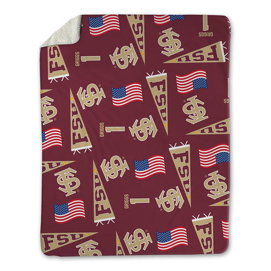 FSU - NCAA Softball : Hayley Griggs - USA Blanket-0