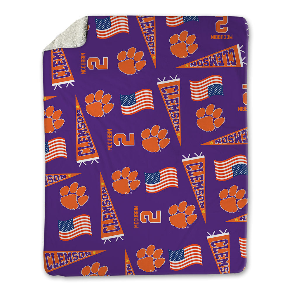 Clemson - NCAA Softball : Brooke McCubbin - USA Blanket-0