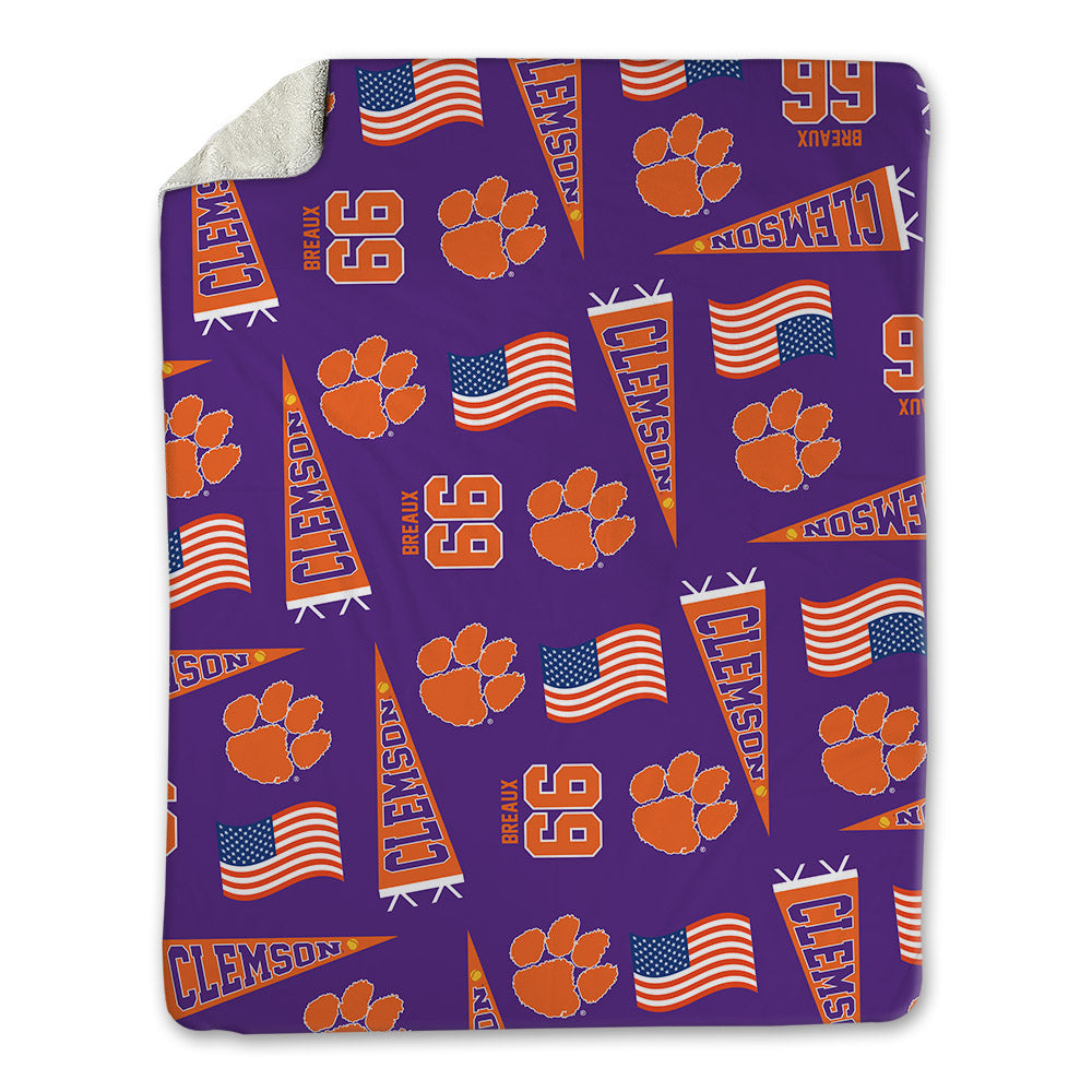 Clemson - NCAA Softball : Sarah Breaux - USA Blanket-0
