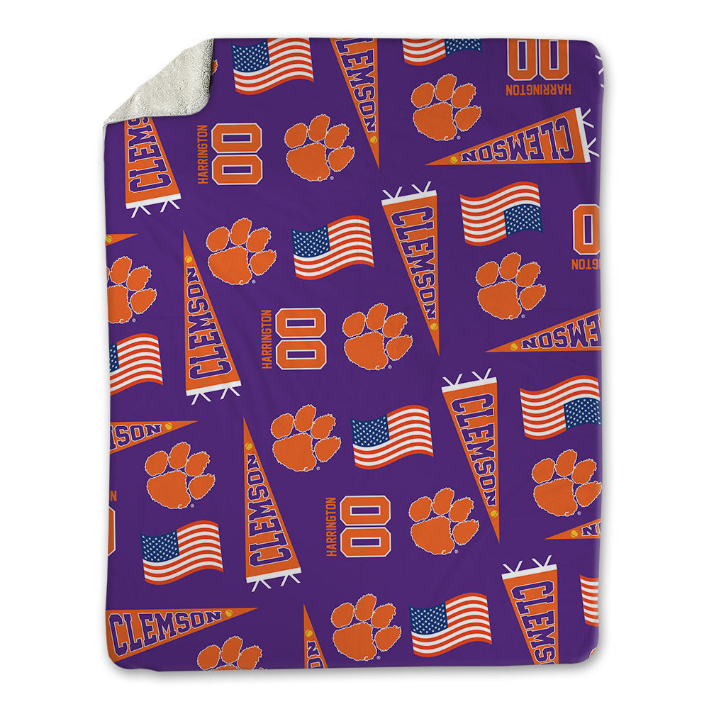 Clemson - NCAA Softball : Mcartney Harrington - USA Blanket-0