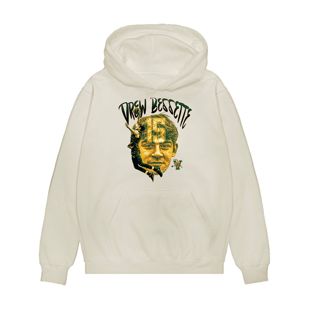 UVM - NCAA Men's Basketball : Drew Bessette - Collage Premium Hooded Sweatshirt-0