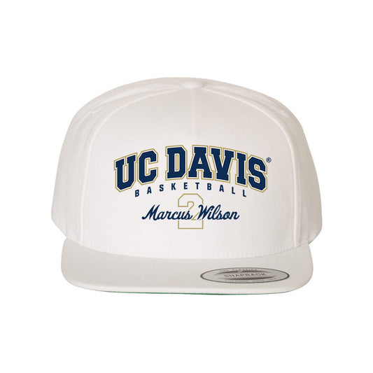 UC Davis - NCAA Men's Basketball : Marcus Wilson - Snapback Hat-0