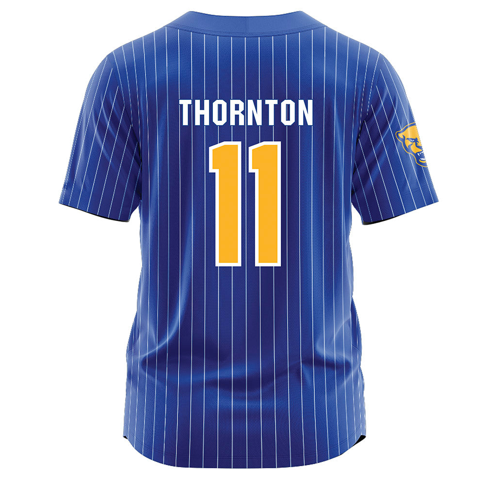 Pittsburgh - NCAA Softball : Amelia Thornton - Blue Jersey-1