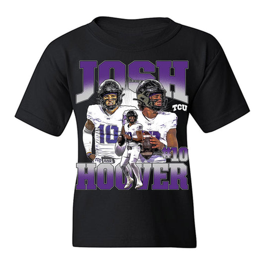 TCU - NCAA Football : Josh Hoover - Collage Youth T-Shirt-0