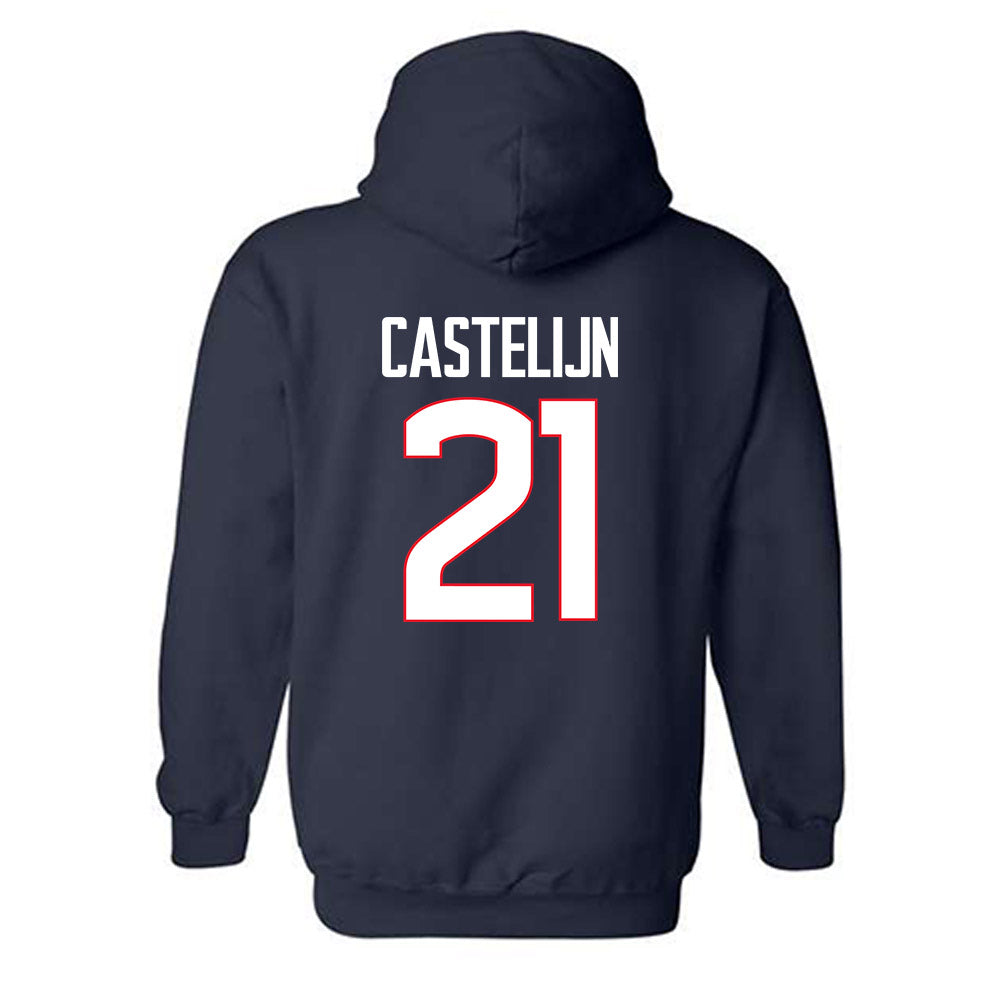 UConn - NCAA Women's Field Hockey : Keet Castelijn - Hooded Sweatshirt-1