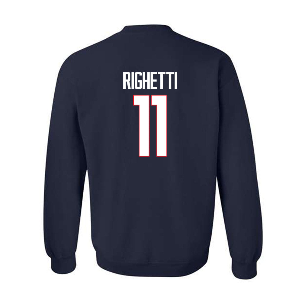 UConn - NCAA Women's Soccer : Tiana Righetti - Crewneck Sweatshirt-1