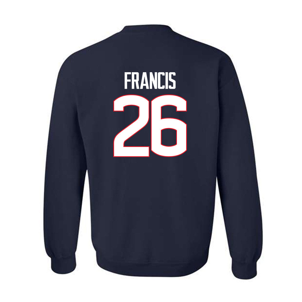UConn - NCAA Men's Soccer : Sebastian Francis - Crewneck Sweatshirt-1