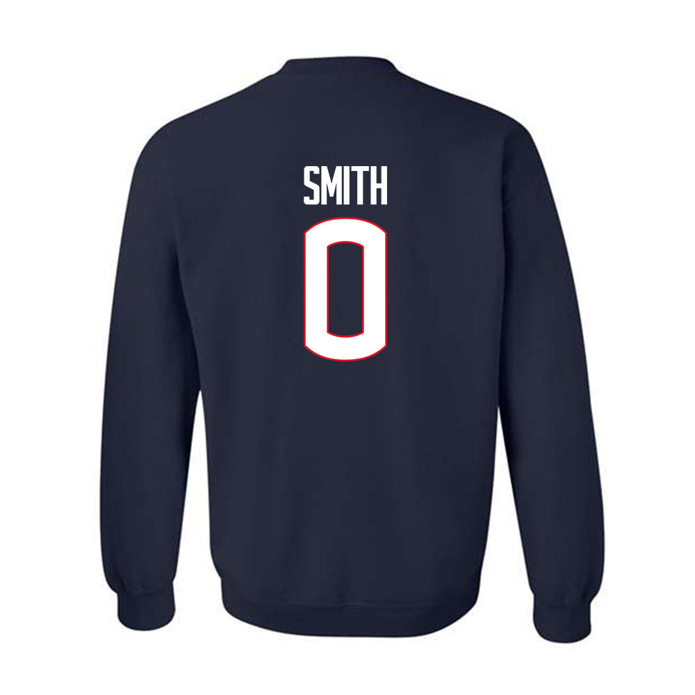 UConn - NCAA Men's Basketball : Malachi Smith - Crewneck Sweatshirt-1