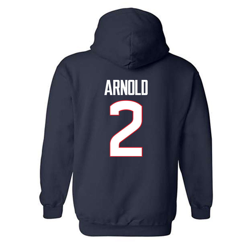 UConn - NCAA Women's Basketball : KK Arnold - Hooded Sweatshirt-1