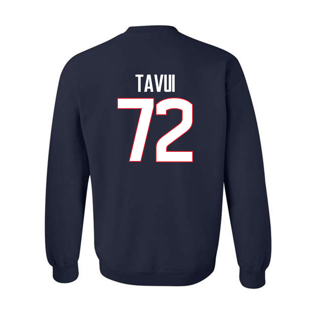 UConn - NCAA Football : Josh Tavui - Crewneck Sweatshirt-1