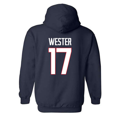 UConn - NCAA Men's Soccer : Edward Wester - Hooded Sweatshirt-1