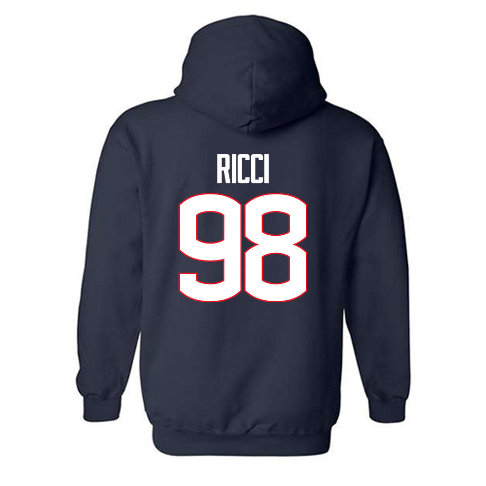 UConn - NCAA Football : Leo Ricci - Hooded Sweatshirt-1