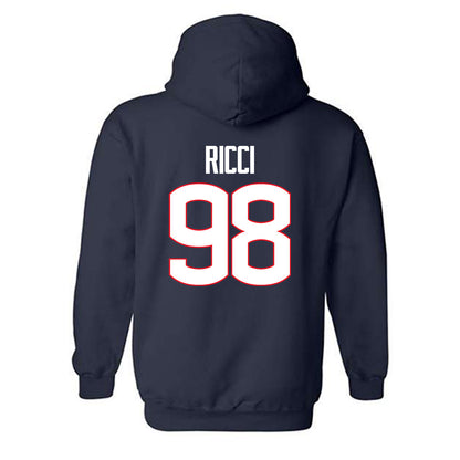 UConn - NCAA Football : Leo Ricci - Hooded Sweatshirt-1