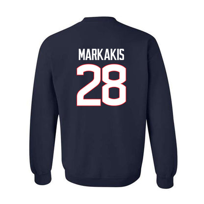 UConn - NCAA Women's Ice Hockey : Ellie Markakis - Crewneck Sweatshirt-1