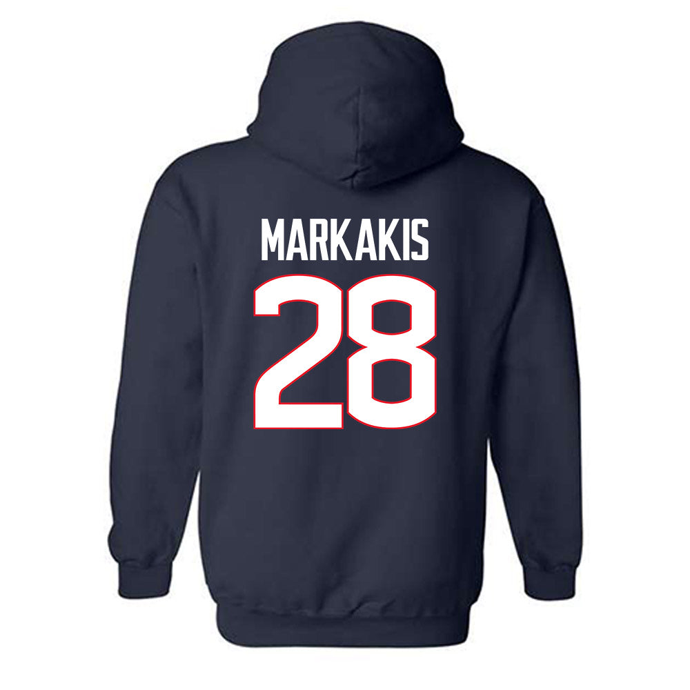 UConn - NCAA Women's Ice Hockey : Ellie Markakis - Hooded Sweatshirt-1