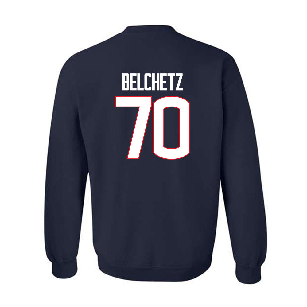 UConn - NCAA Women's Ice Hockey : Taylor Belchetz - Crewneck Sweatshirt-1