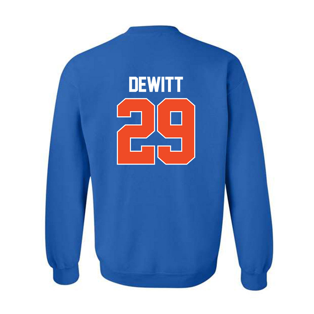 Florida - NCAA Women's Lacrosse : Boo DeWitt - Sports Mom Crewneck Sweatshirt-1