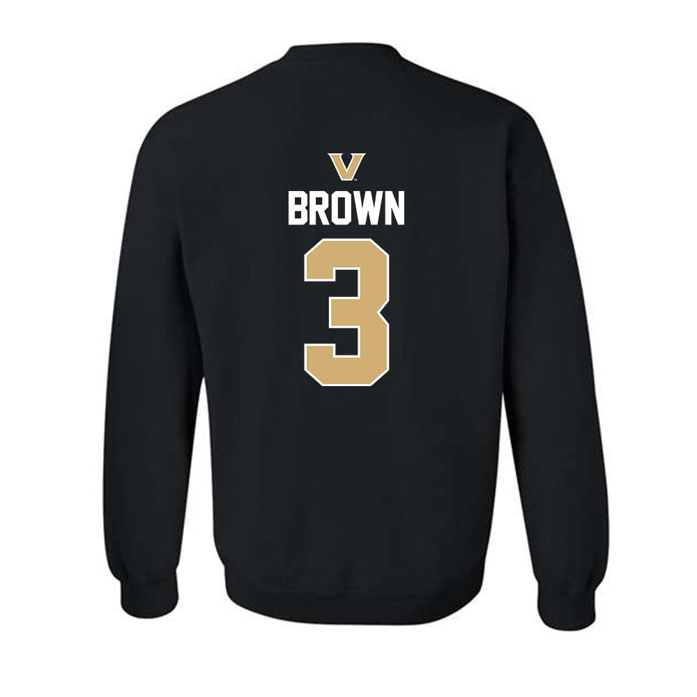 Vanderbilt - NCAA Football : Tristen Brown - Sports Mom Classic Shersey Crewneck Sweatshirt-1