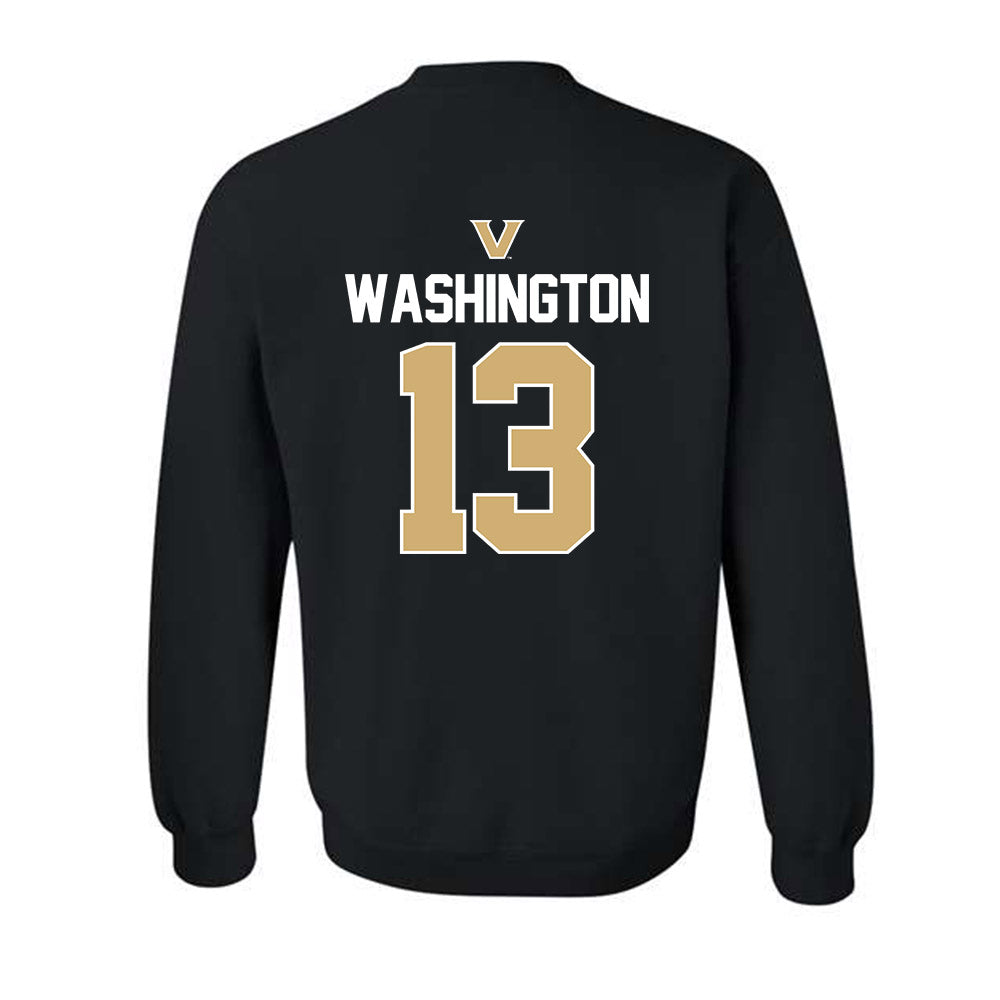 Vanderbilt - NCAA Men's Basketball : Jalen Washington - Sports Mom Classic Shersey Crewneck Sweatshirt-1