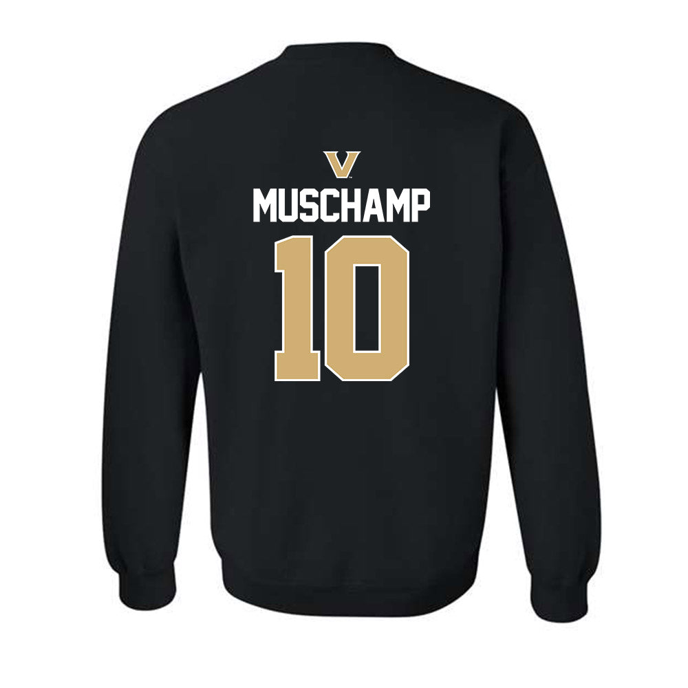 Vanderbilt - NCAA Football : Whit Muschamp - Sports Mom Classic Shersey Crewneck Sweatshirt-1