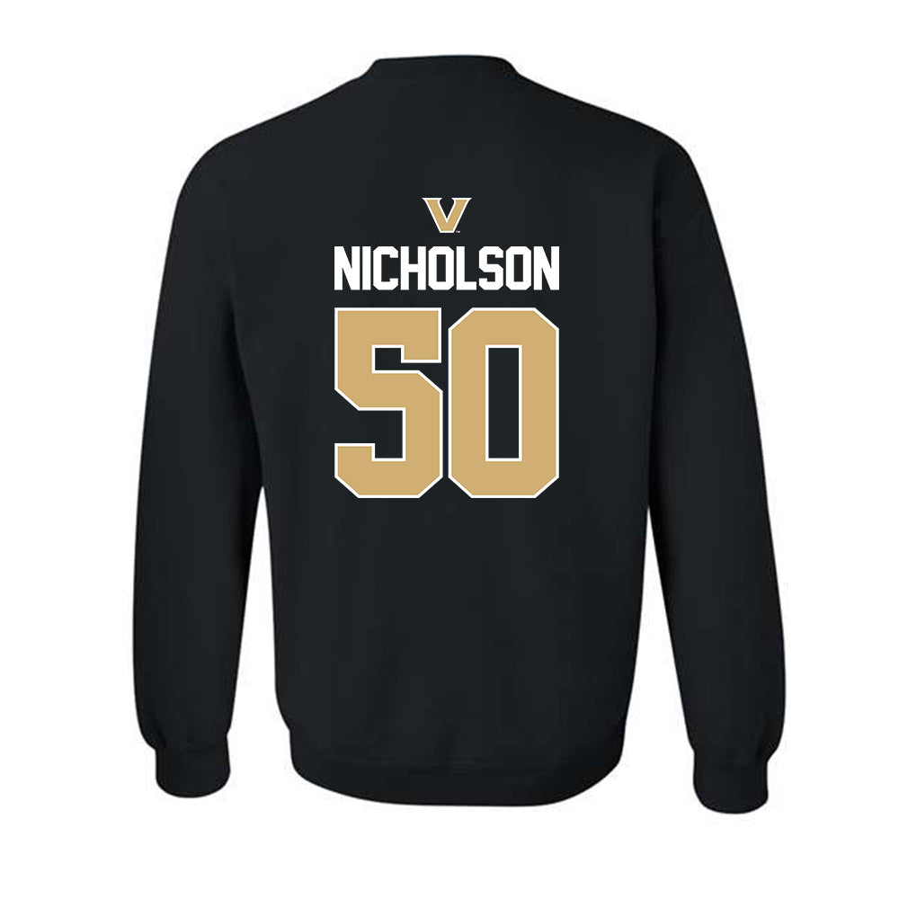 Vanderbilt - NCAA Men's Basketball : Mason Nicholson - Sports Mom Classic Shersey Crewneck Sweatshirt-1