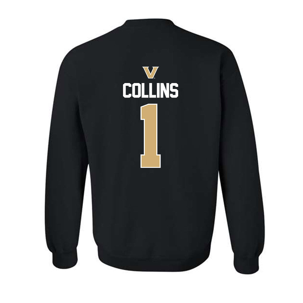 Vanderbilt - NCAA Men's Basketball : Frankie Collins - Sports Mom Classic Shersey Crewneck Sweatshirt-1