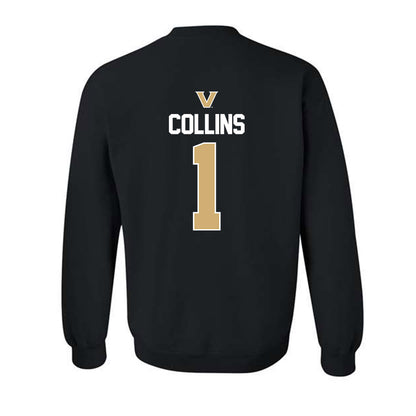 Vanderbilt - NCAA Men's Basketball : Frankie Collins - Sports Mom Classic Shersey Crewneck Sweatshirt-1