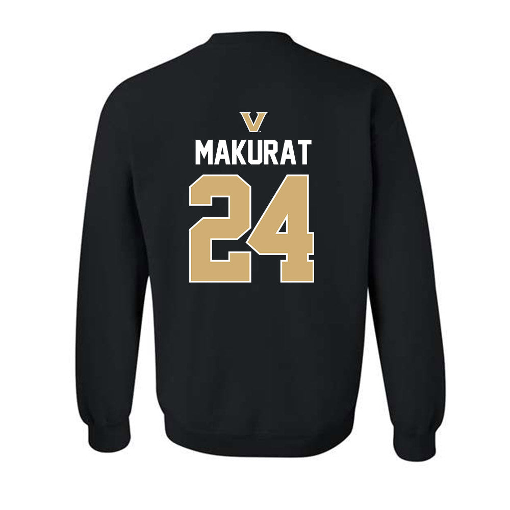 Vanderbilt - NCAA Women's Basketball : Agata Makurat - Sports Mom Classic Shersey Crewneck Sweatshirt-1