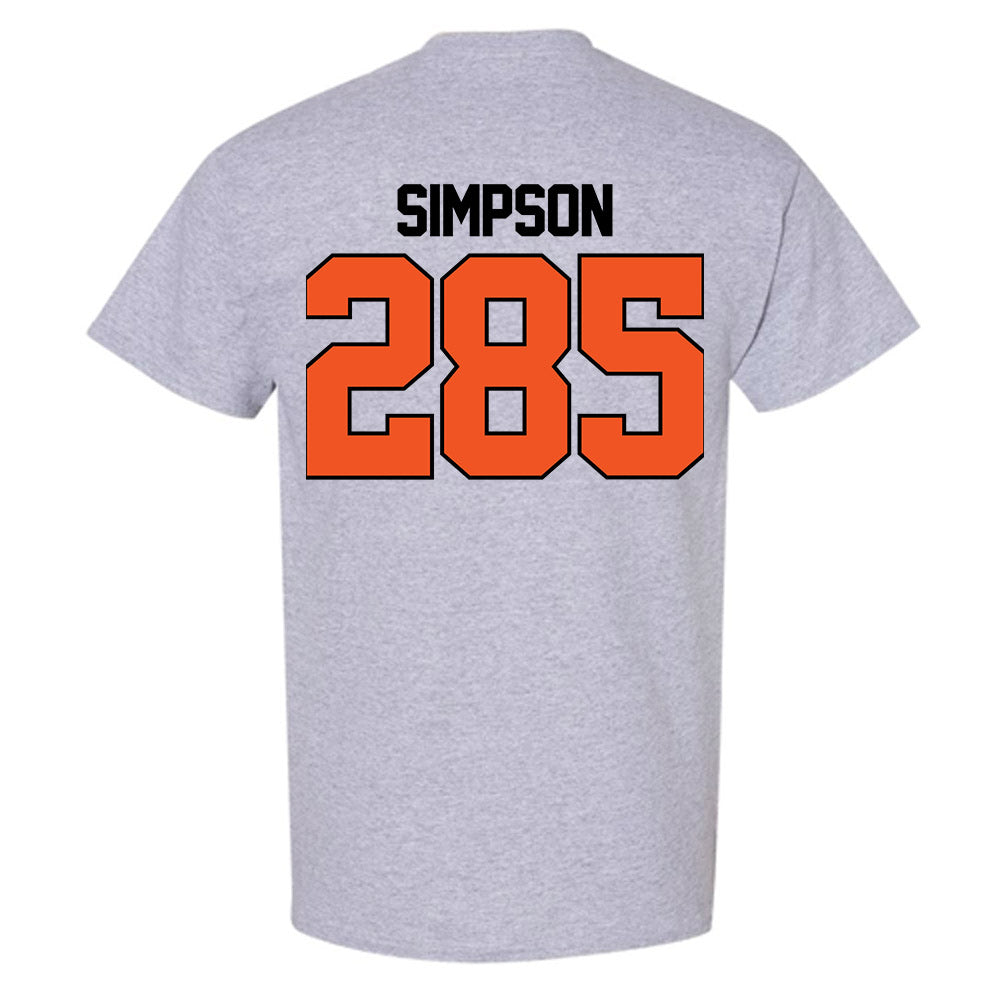 Oklahoma State - NCAA Wrestling : Hayden Simpson - Sports Mom T-Shirt-1
