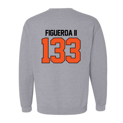 Oklahoma State - NCAA Wrestling : Richard Figueroa II - Sports Mom Crewneck Sweatshirt-1
