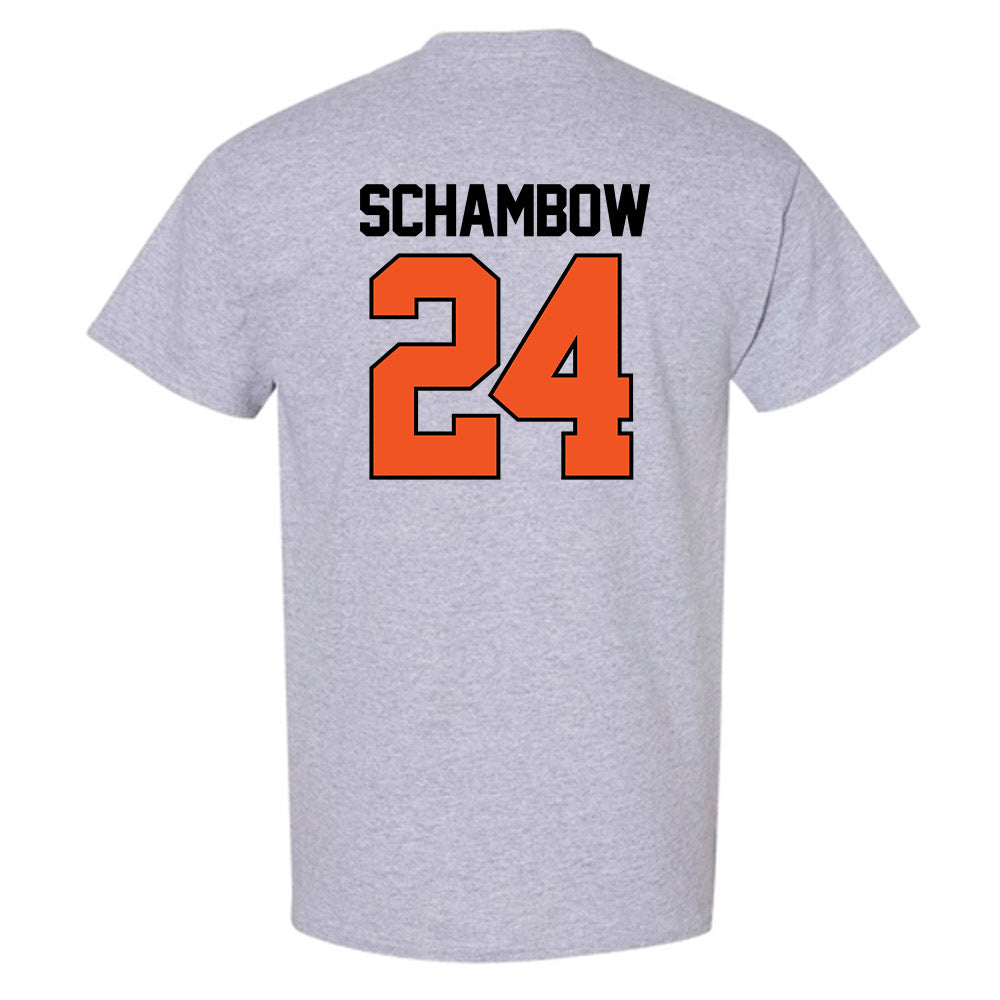 Oklahoma State - NCAA Baseball : Quinn Schambow - Sports Mom T-Shirt-1