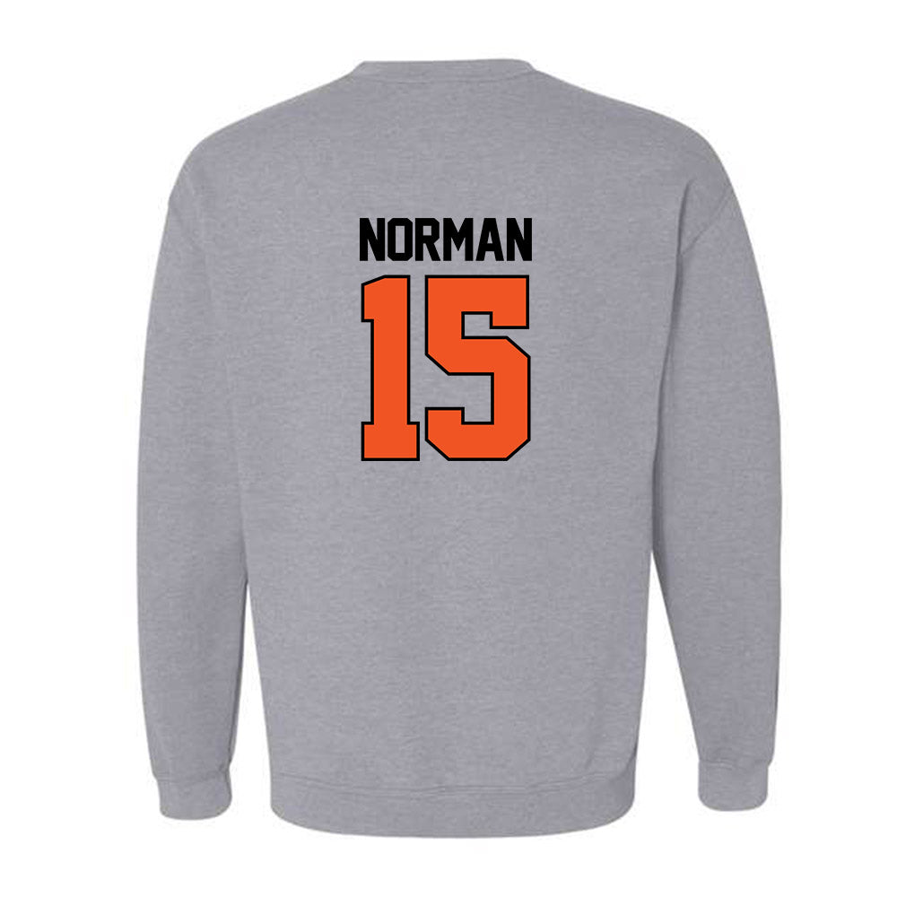 Oklahoma State - NCAA Baseball : Sebastian Norman - Sports Mom Crewneck Sweatshirt-1