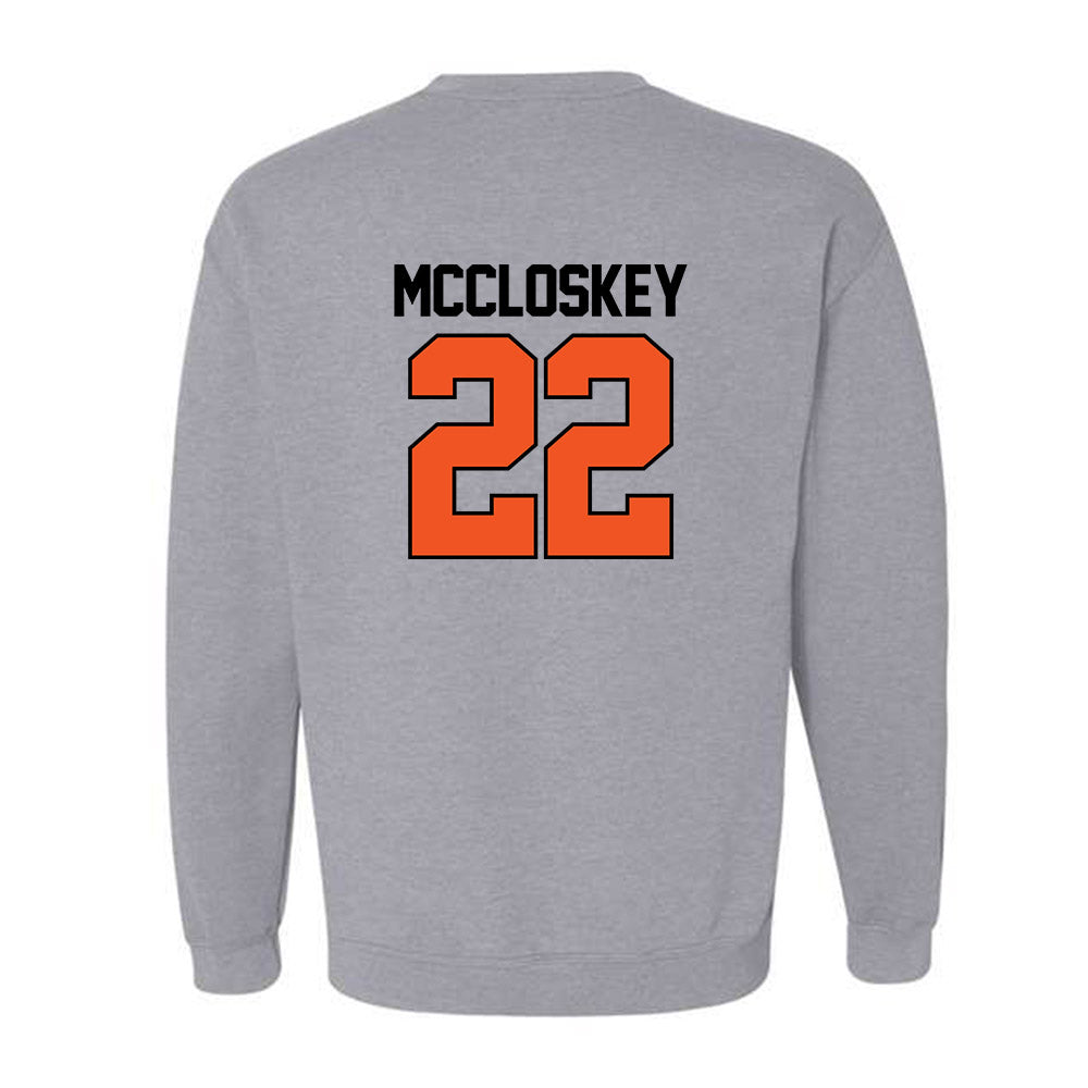 Oklahoma State - NCAA Softball : Elle Mccloskey - Sports Mom Crewneck Sweatshirt-1