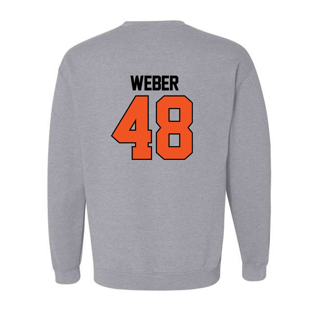 Oklahoma State - NCAA Baseball : Aaron Weber - Sports Mom Crewneck Sweatshirt-1