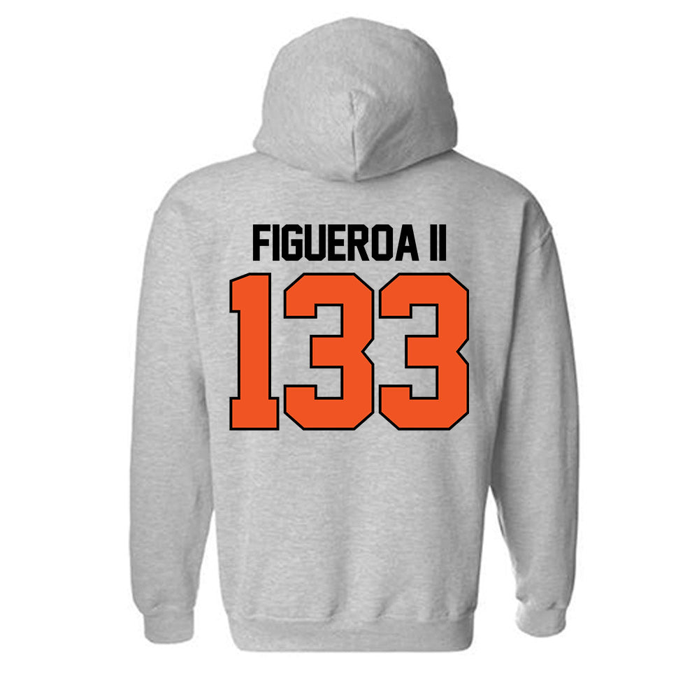 Oklahoma State - NCAA Wrestling : Richard Figueroa II - Sports Mom Hooded Sweatshirt-1