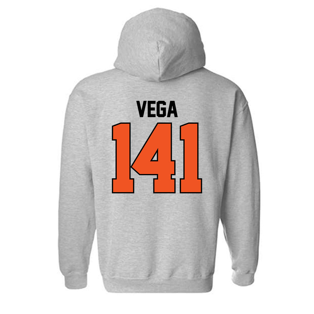 Oklahoma State - NCAA Wrestling : Sergio Vega - Sports Mom Hooded Sweatshirt-1