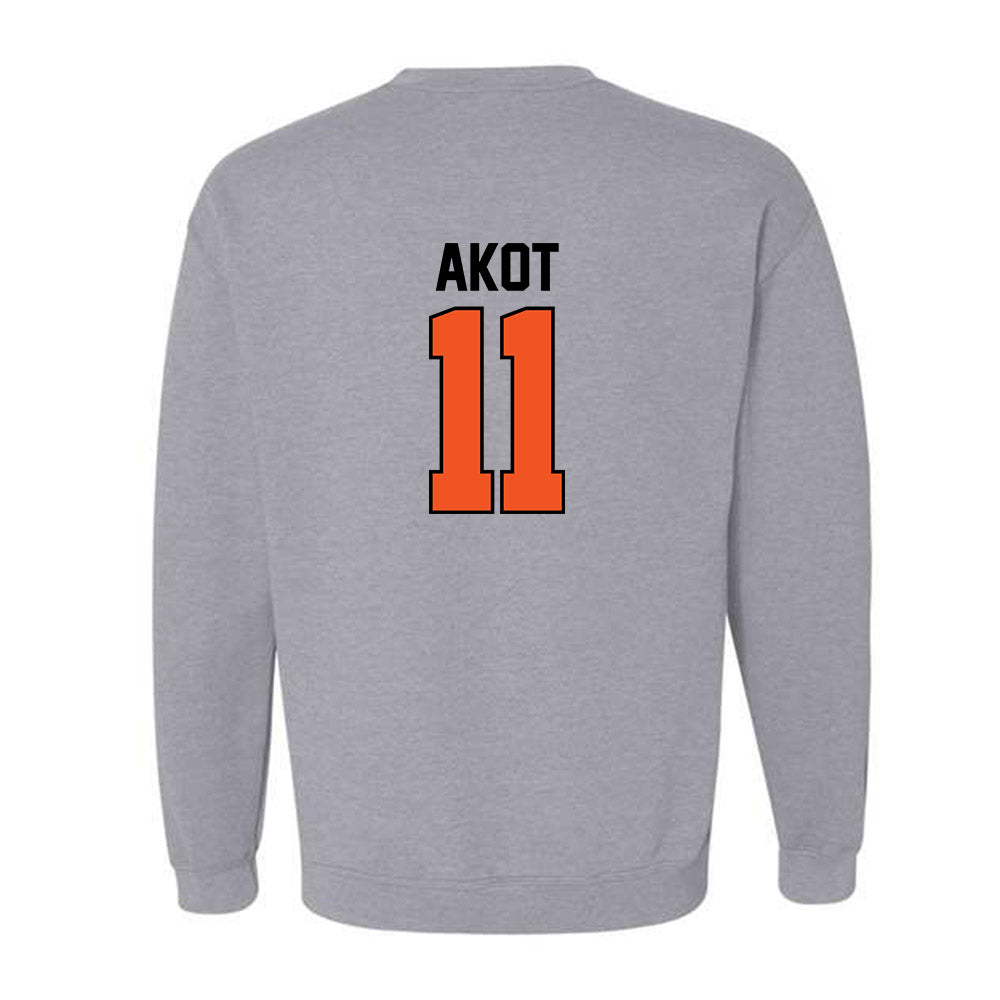 Oklahoma State - NCAA Women's Basketball : Achol Akot - Sports Mom Crewneck Sweatshirt-1