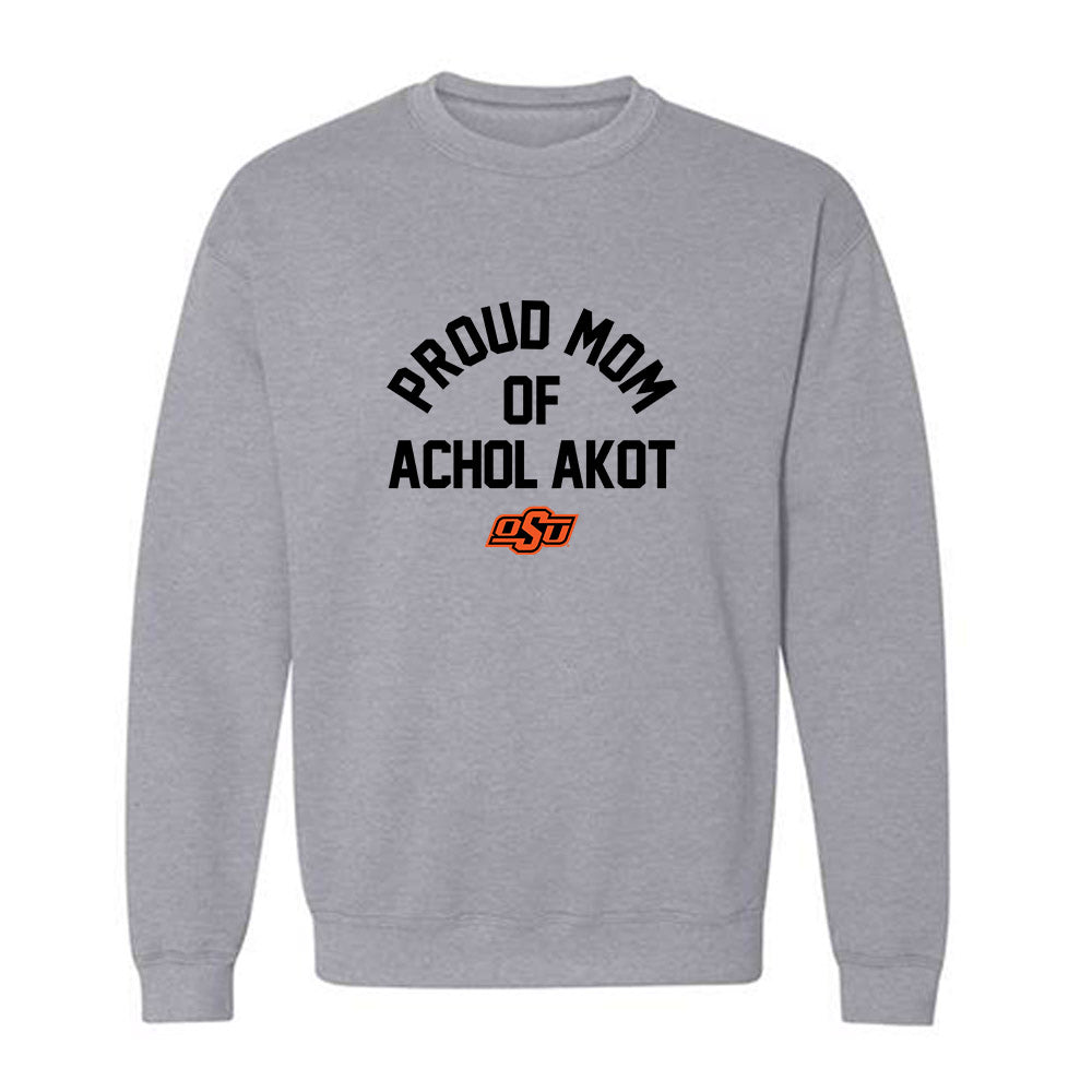 Oklahoma State - NCAA Women's Basketball : Achol Akot - Sports Mom Crewneck Sweatshirt-0