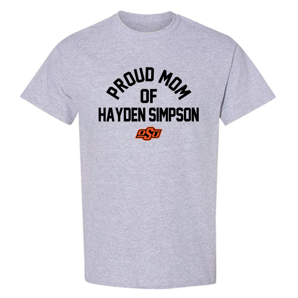 Oklahoma State - NCAA Wrestling : Hayden Simpson - Sports Mom T-Shirt-0