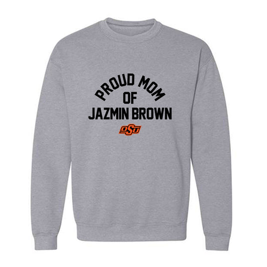Oklahoma State - NCAA Women's Soccer : Jazmin Brown - Sports Mom Crewneck Sweatshirt-0