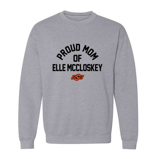 Oklahoma State - NCAA Softball : Elle Mccloskey - Sports Mom Crewneck Sweatshirt-0