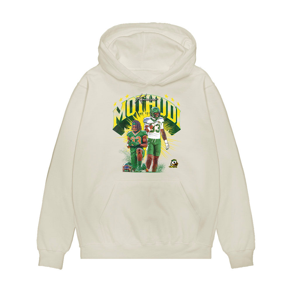 Oregon - NCAA Football : Kamar Mothudi - Collage Premium Hooded Sweatshirt-0