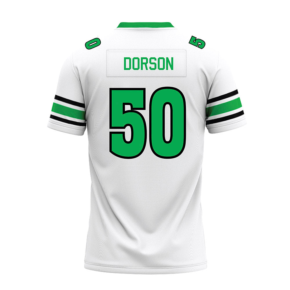 Marshall - NCAA Football : Caden Dorson - White Premium Football Jersey-1