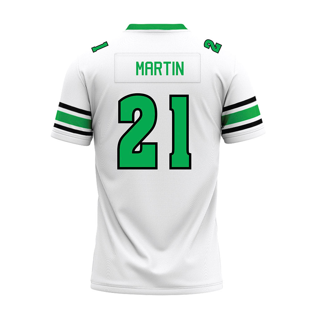 Marshall - NCAA Football : Tyas Martin - White Premium Football Jersey-1