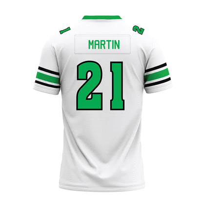 Marshall - NCAA Football : Tyas Martin - White Premium Football Jersey-1
