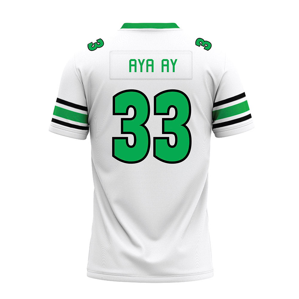 Marshall - NCAA Football : Jonny Aya-ay - White Premium Football Jersey-1
