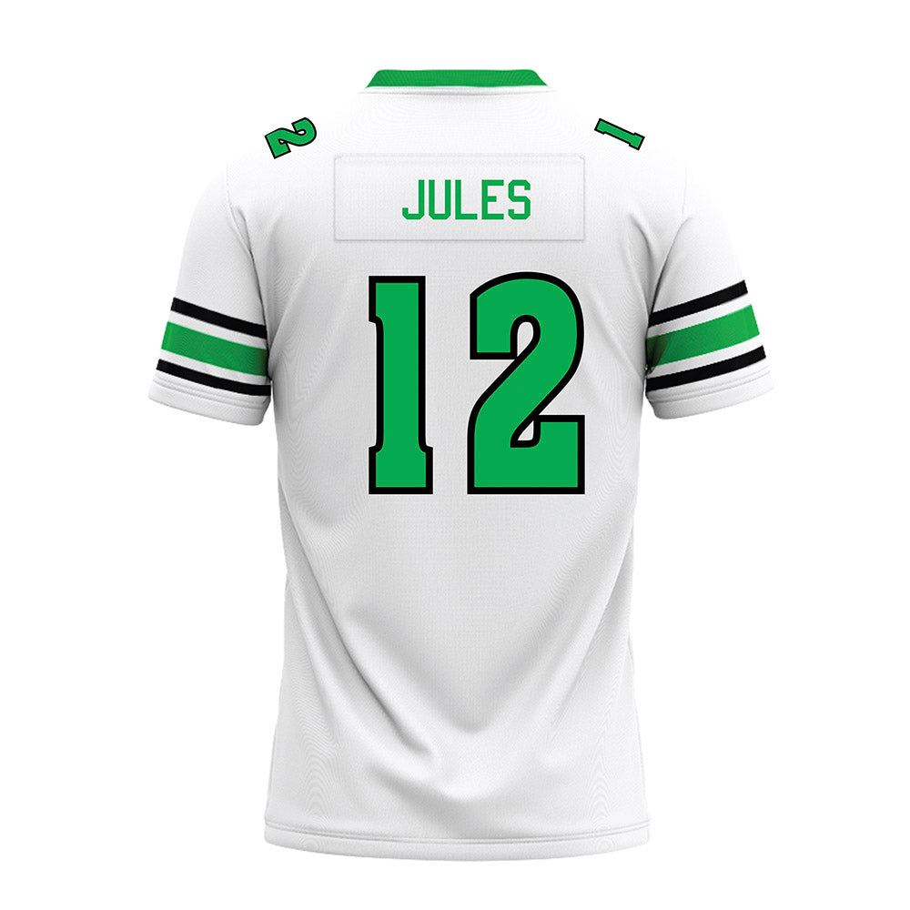 Marshall - NCAA Football : Louikenzy Jules - White Premium Football Jersey-1