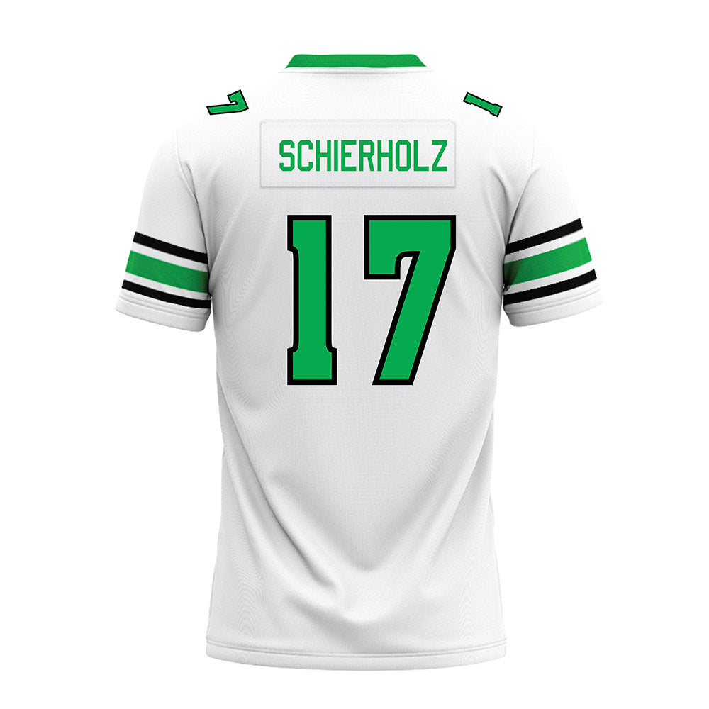 Marshall - NCAA Football : Jack Schierholz - White Premium Football Jersey-1
