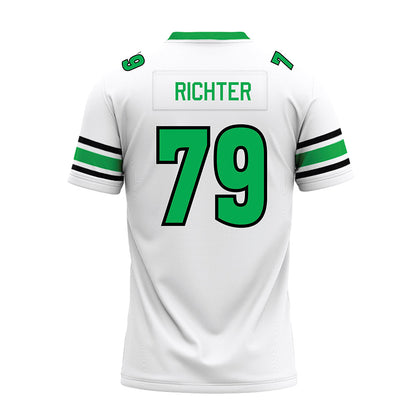 Marshall - NCAA Football : Christian Richter - White Premium Football Jersey-1